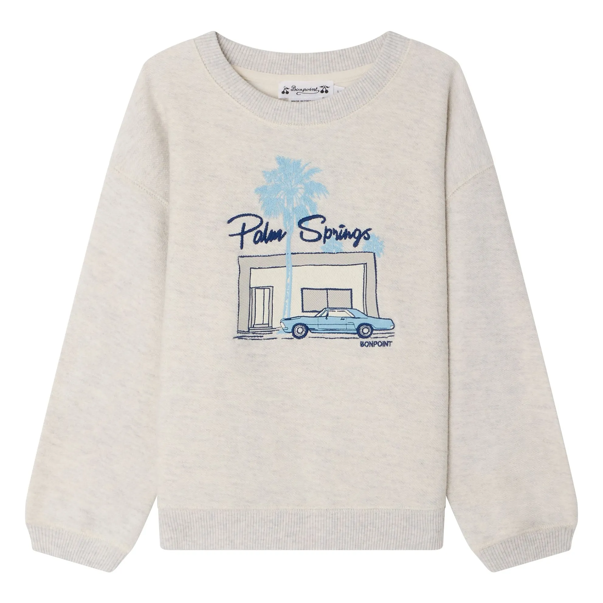 Bonpoint Boys Heather Grey Tonino Organic Cotton Sweatshirt