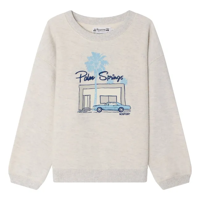 Sweat Tonino Coton Bio | Gris chiné