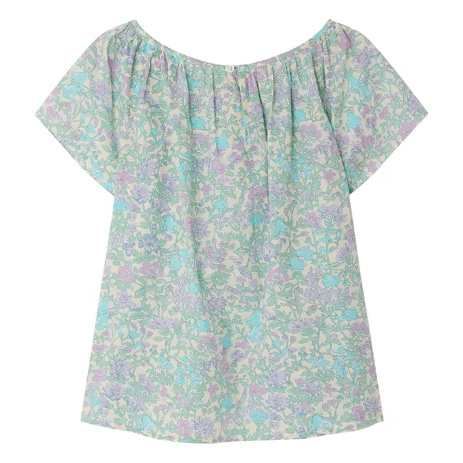 Blusa de algodón orgánico Grenade Liberty | Verde agua