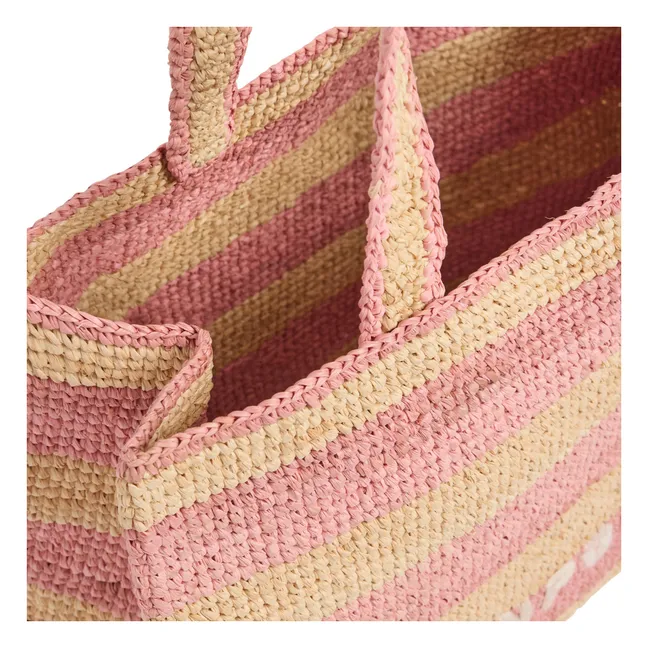 Borsa Esma in rafia a righe | Naturale