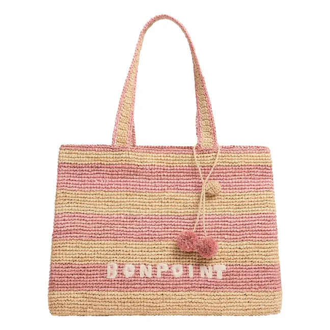 Borsa Esma in rafia a righe | Naturale