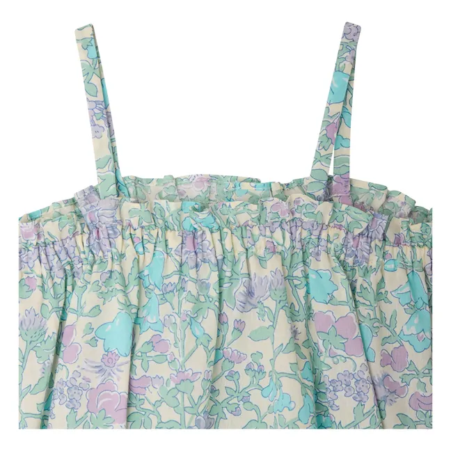 Nefle Liberty Organic Cotton romper | Green water