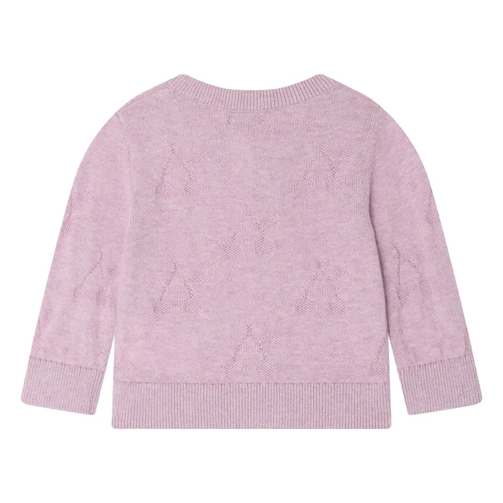 Cardigan Teyana Cerises Coton Bio | Parme- Image produit n°2