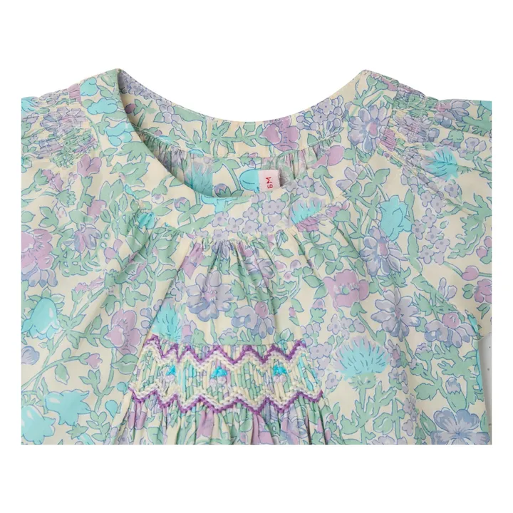 Blouse Laurie Liberty Coton Bio | Vert d'eau- Image produit n°1