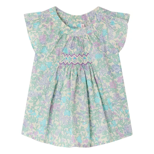 Blouse Laurie Liberty Coton Bio | Vert d'eau