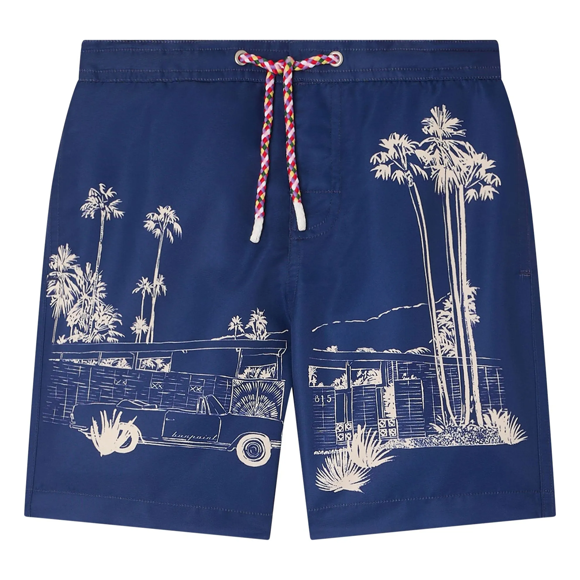 Bonpoint Boys Navy Blue Ariel Recycled Fiber Swim Shorts