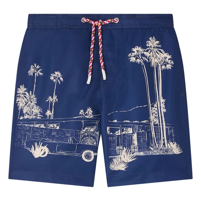 Short de Bain Ariel Fibres Recyclées | Bleu marine