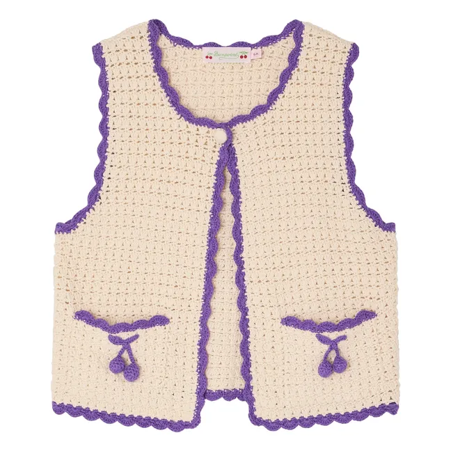 Cardigan Sans Manches Laila | Ecru