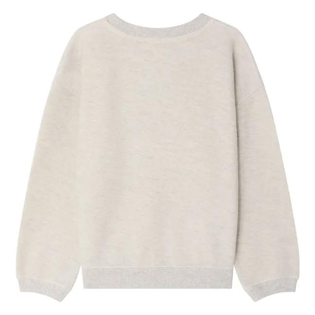 Tayla organic cotton sweatshirt | Heather grey