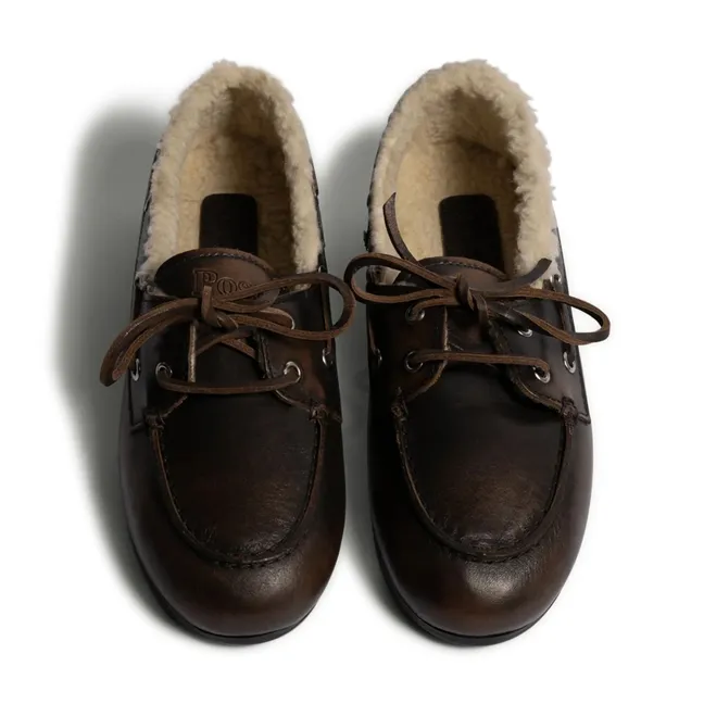 Zapatos Náuticos de Cuero y Piel | Café
