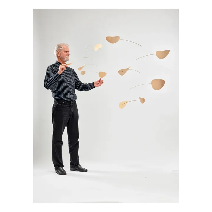 Mobile Nuages à la dérive | Bois clair- Image produit n°3