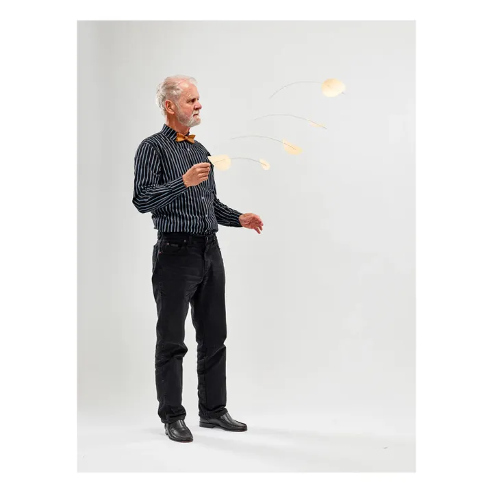 Mobile Nuages à la dérive | Bois clair- Image produit n°2