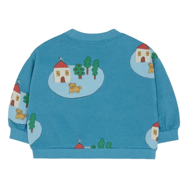 Sudadera Village de algodón orgánico | Azul Mar