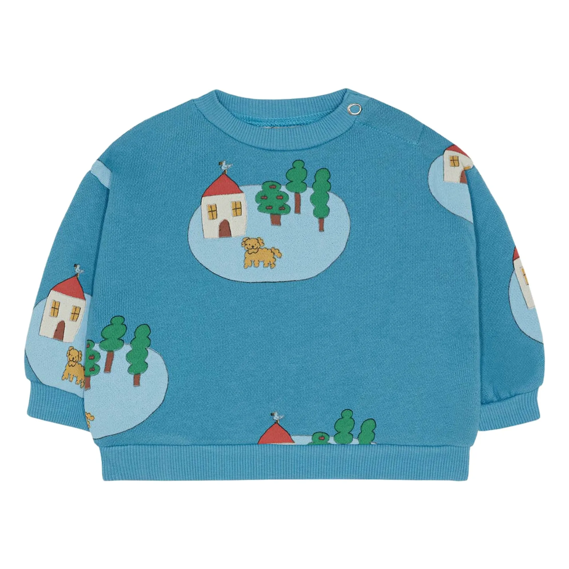 The Campamento Azure Blue Village Organic Cotton Sweatshirt