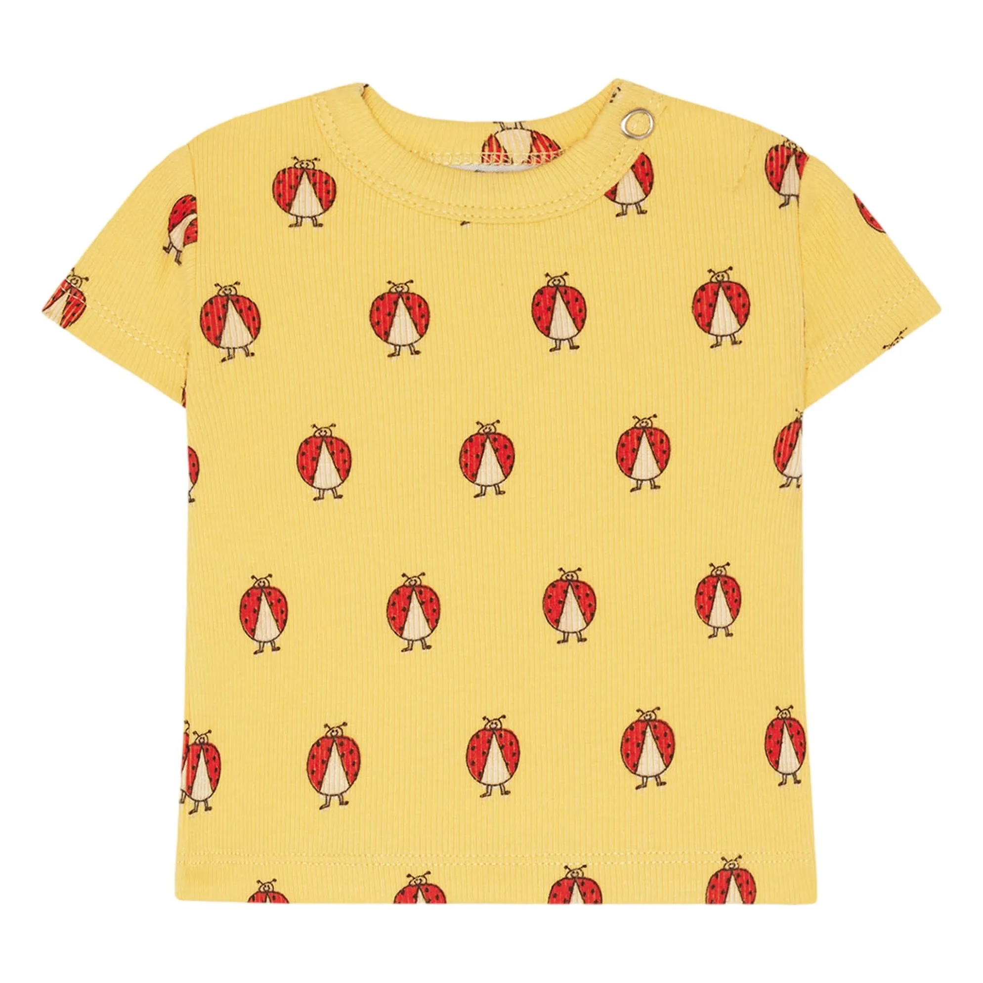 The Campamento Yellow Coccinelles Coton Bio Bébé T-Shirt