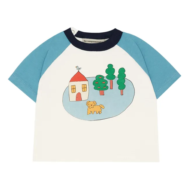 Camiseta para bebé de algodón ecológico Village | Crudo