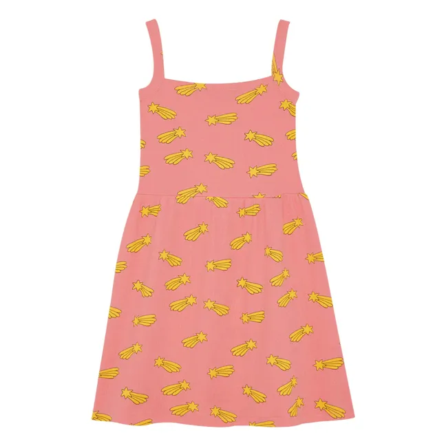 Robe Etoiles Filantes Coton Bio | Rose bonbon