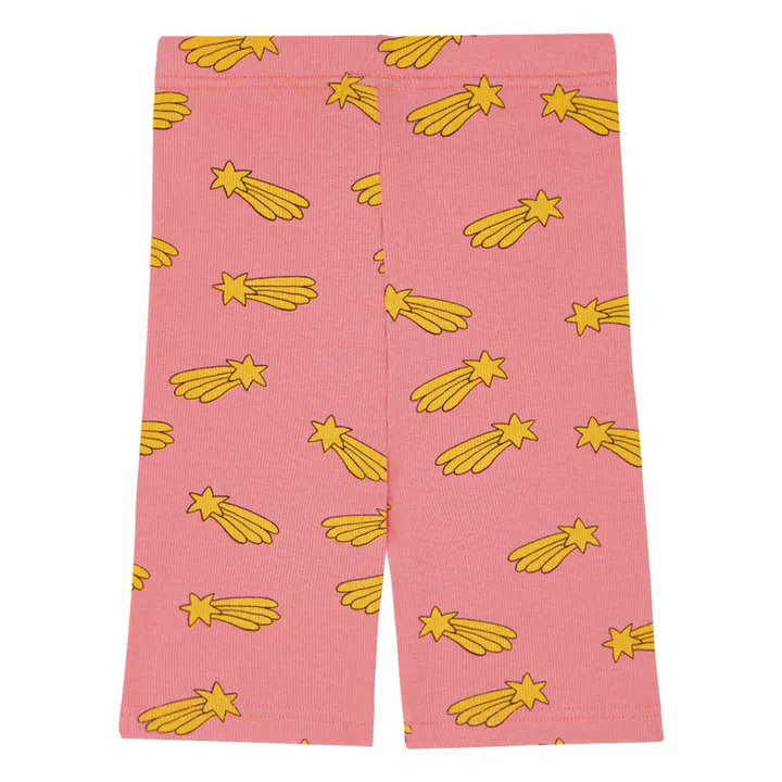 Ciclista Shooting Stars Algodón orgánico | Rosa Bombón- Imagen del producto n°3
