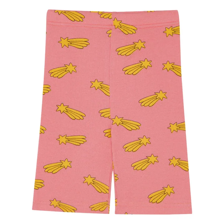 Ciclista Shooting Stars Algodón orgánico | Rosa Bombón- Imagen del producto n°0