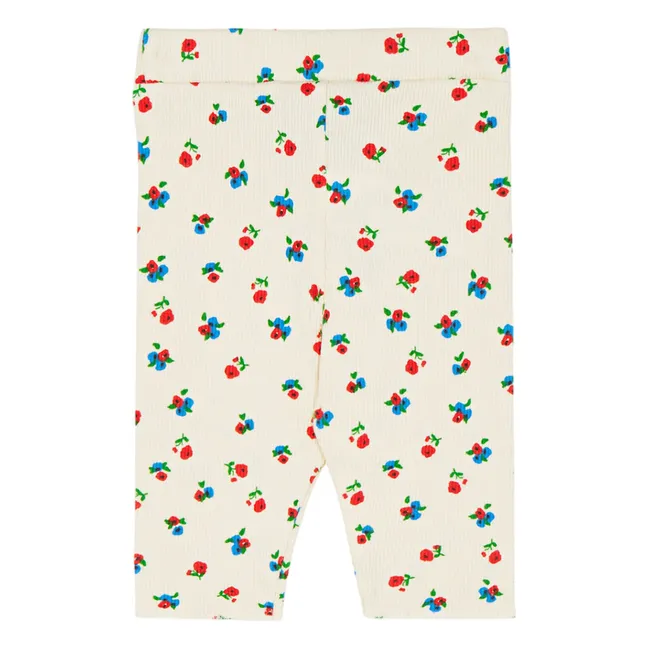 Legging Fleuri | Ecru