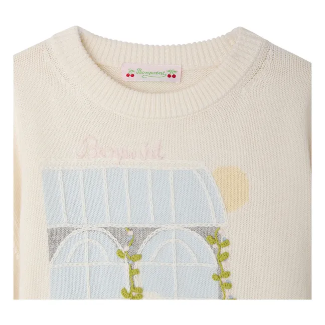 Anumati Organic Cotton Sweater | Cream