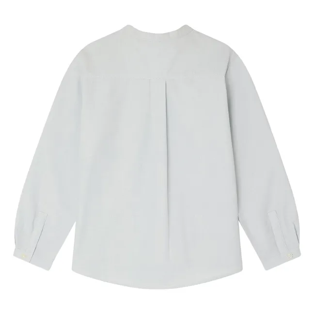 Kurta Claude Coton Bio Natté | Bleu gris