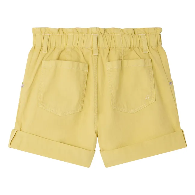 Short Denim Cathy Coton Bio | Jaune