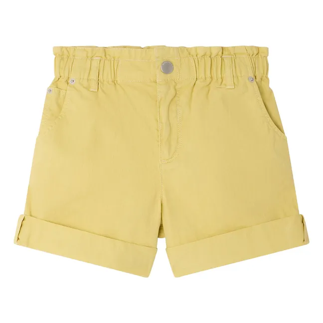 Cathy Denim Shorts Organic Cotton | Yellow