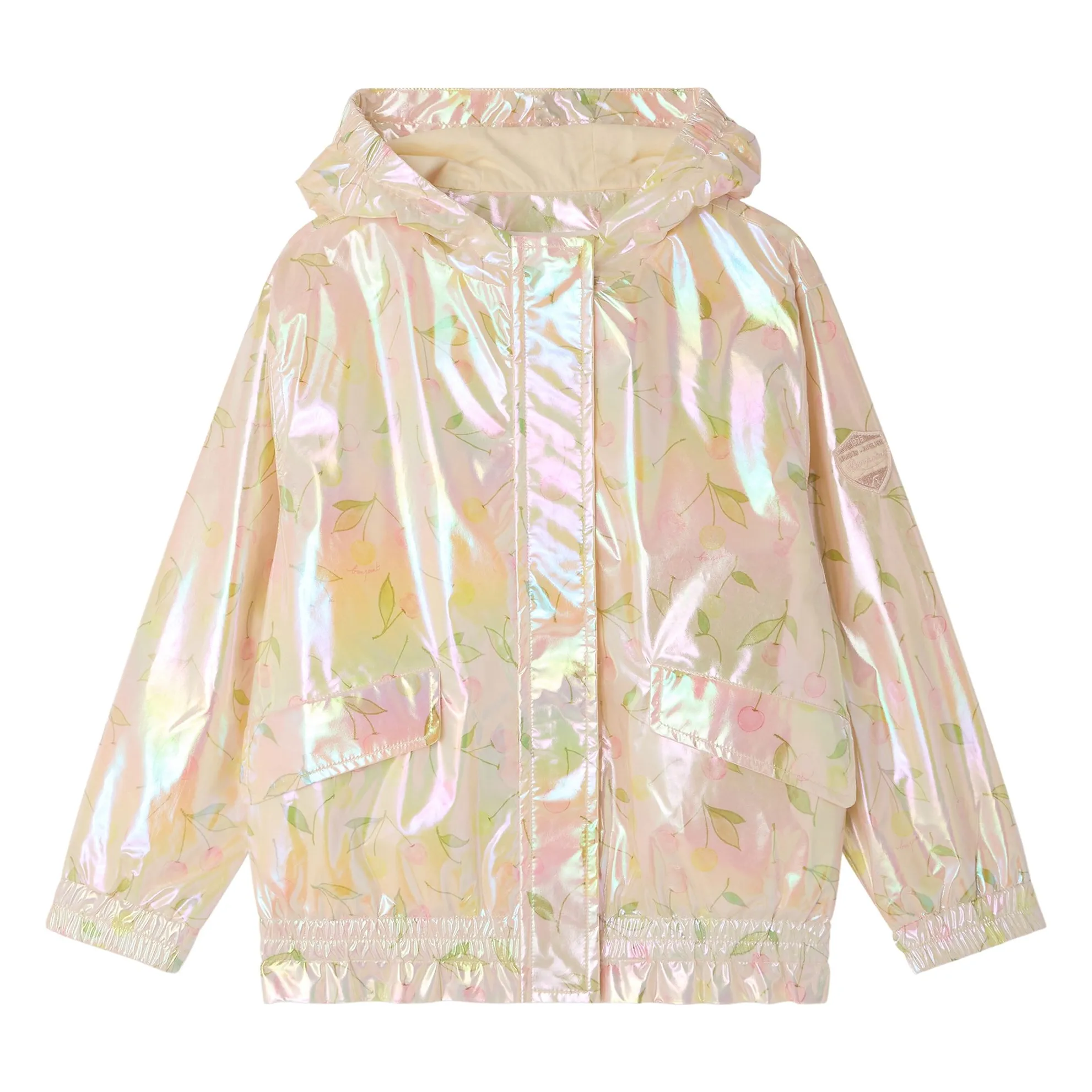 Bonpoint Girls Pink Lyane Recycled Fiber Hooded Jacket