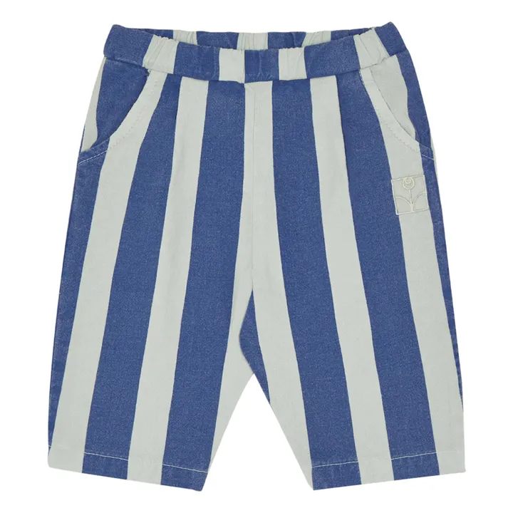 Pantalón de rayas para bebé | Azul- Imagen del producto n°0