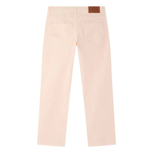 Jeans in cotone biologico Lewey | Rosa corallo