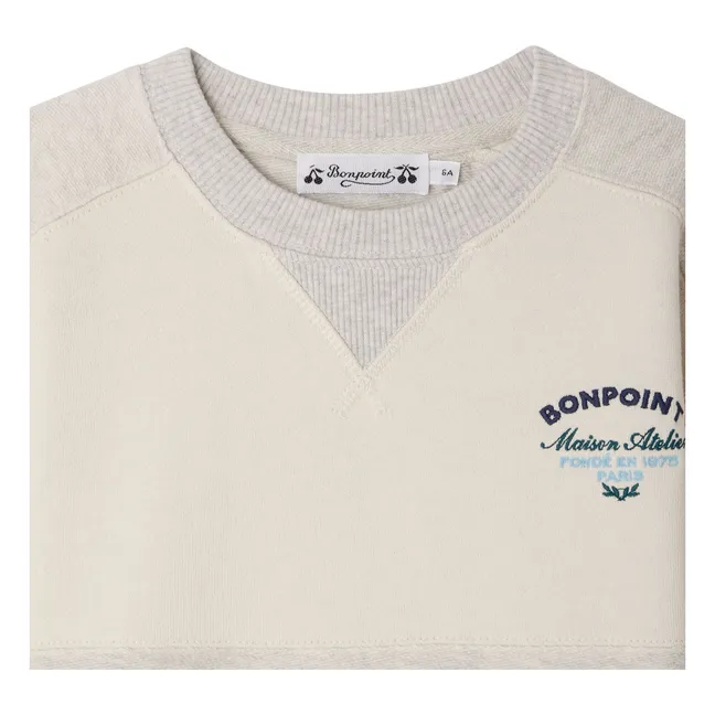 Sudadera Leal de algodón orgánico | Beige chiné