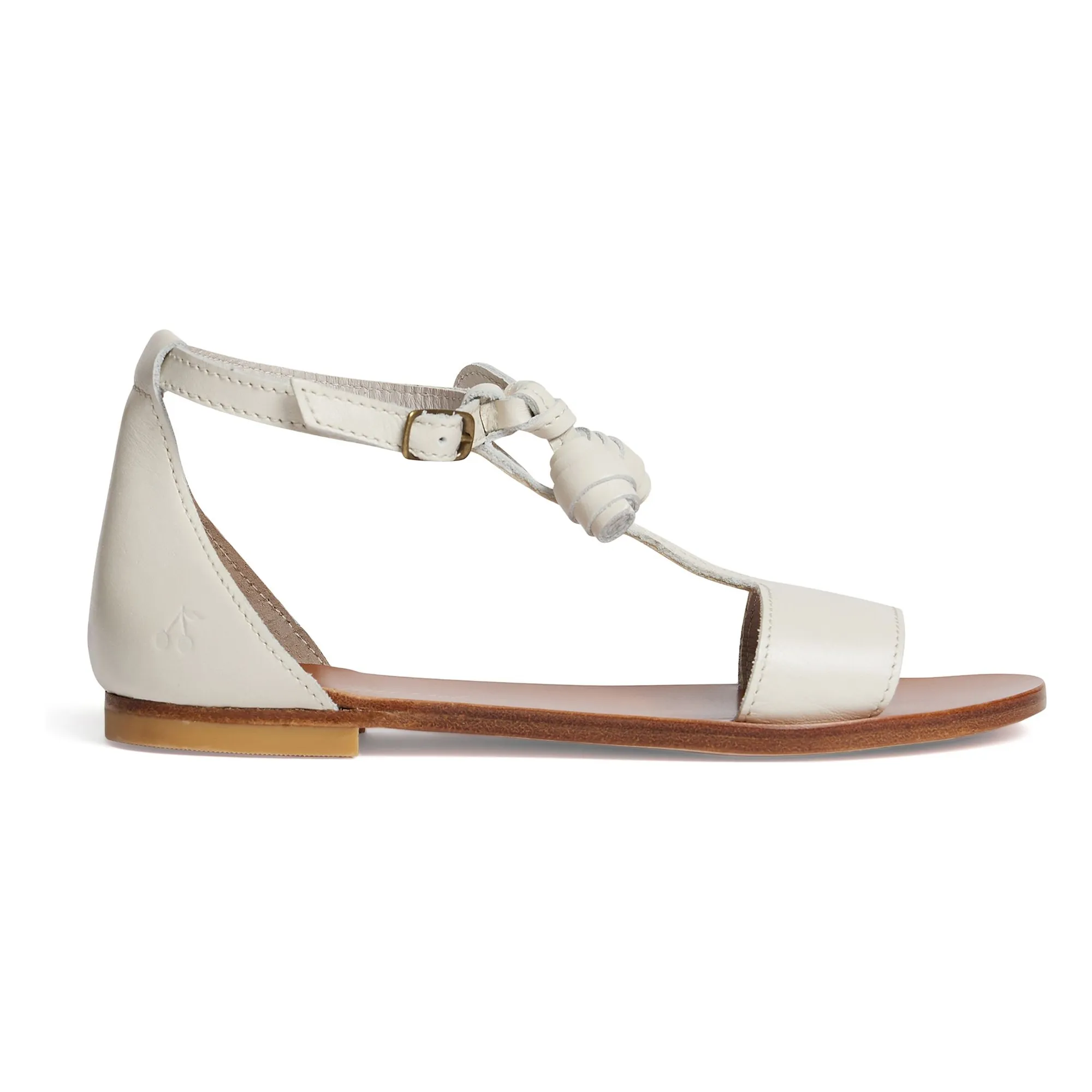 Bonpoint Cream Elmas Cerise Sandals