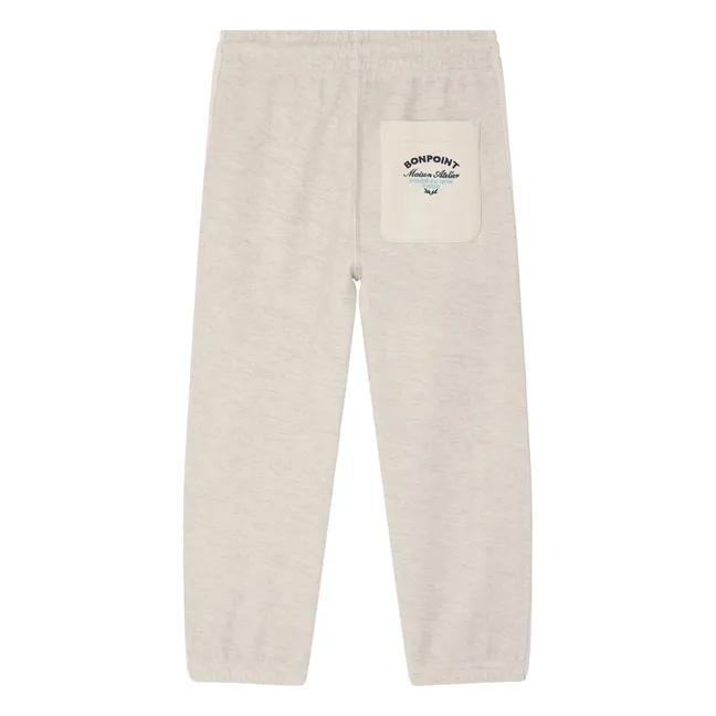 Lidji Organic Cotton Jogger | Heather beige