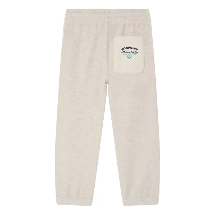 Jogger Lidji Coton Bio | Beige chiné- Image produit n°2