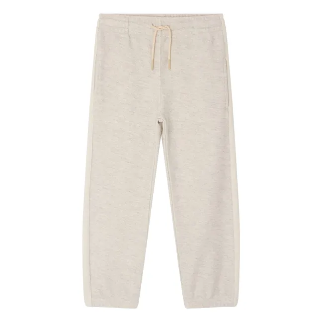 Lidji Joggers de algodón orgánico | Beige chiné
