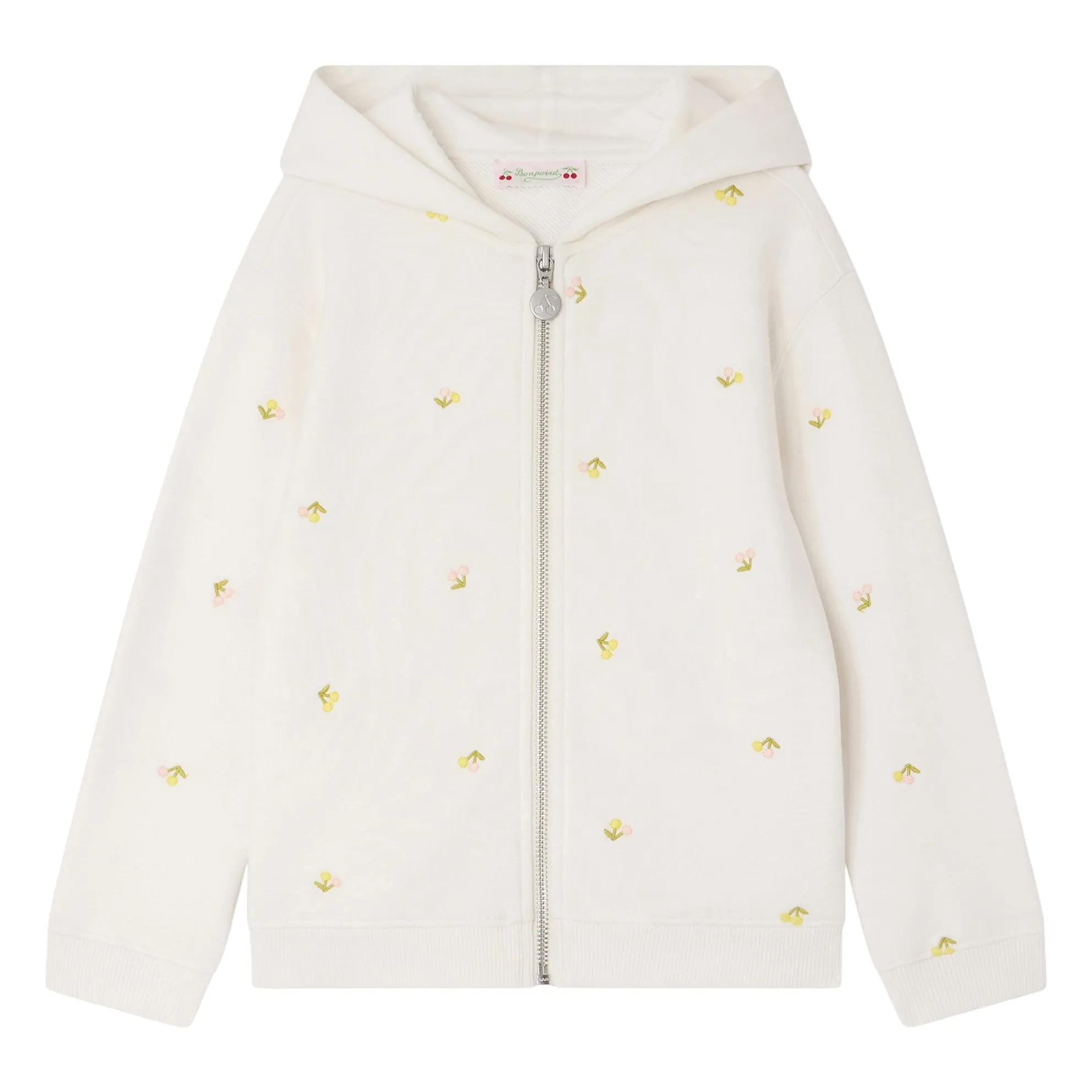 Bonpoint Girls Ecru Talent Organic Cotton Hoodie