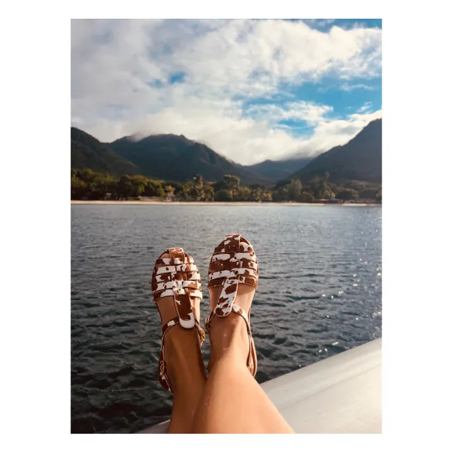 Fisherman Sandals Cow | Brown