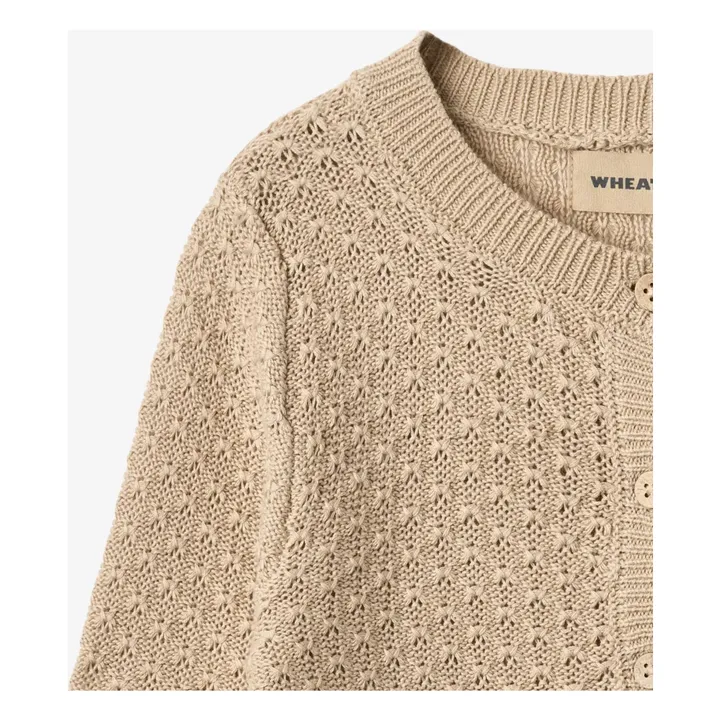 Cardigan Magnella Coton Bio | Ecru- Image produit n°3