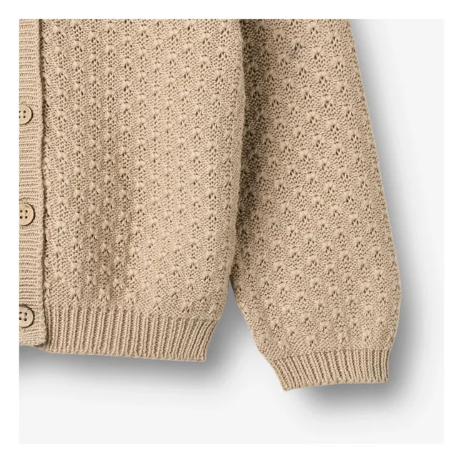 Magnella organic cotton cardigan | Ecru