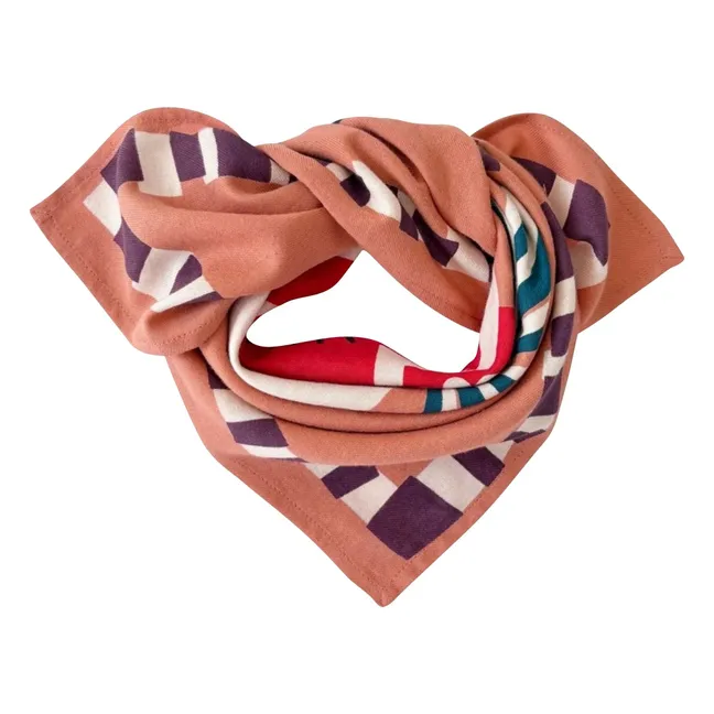 Petit foulard Manika | Orange Rouille
