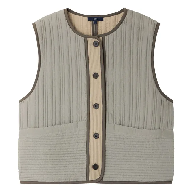 Chaqueta sin mangas Hima | Verde agua