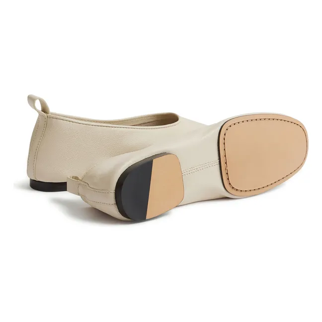 Ballerinas Bala Leder | Elfenbeinfarben