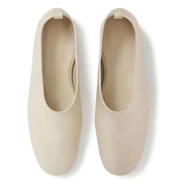 Ballerinas Bala Leder | Elfenbeinfarben