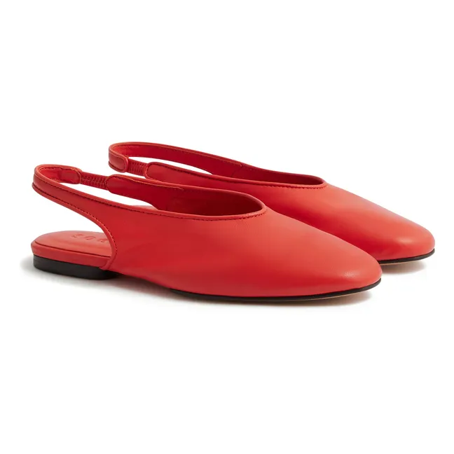 Emmett Leder Ballerinas | Rot