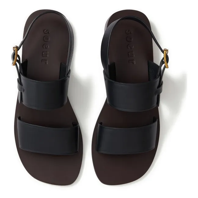 Sandalen Douglas Leder | Schwarz