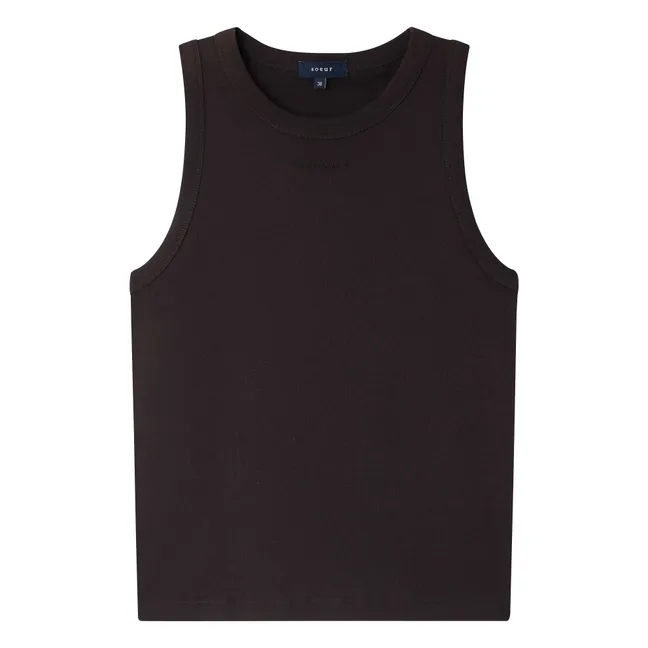 Dolly organic cotton tank top | Carbon