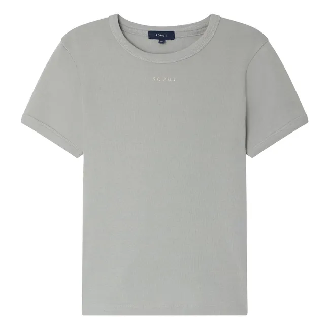T-shirt Aristide Coton Bio | Bleu Glacier
