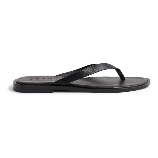 Haiku Leather Sandals | Black