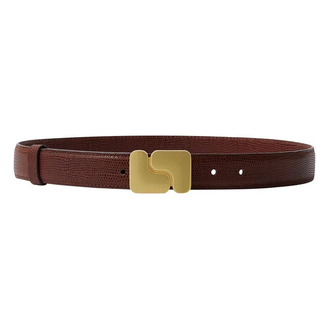 Ninon Leather Belt | Cognac